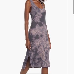 Treasure & Bond Black and Gray Maxi Dress